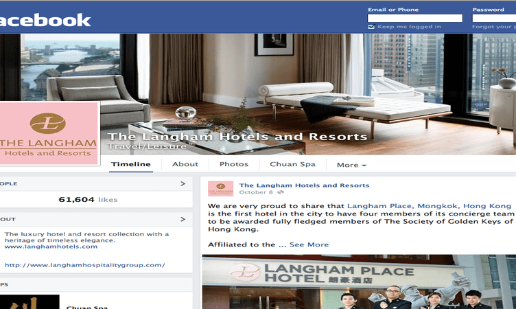 Langham goes on Facebook to search for top travel tips