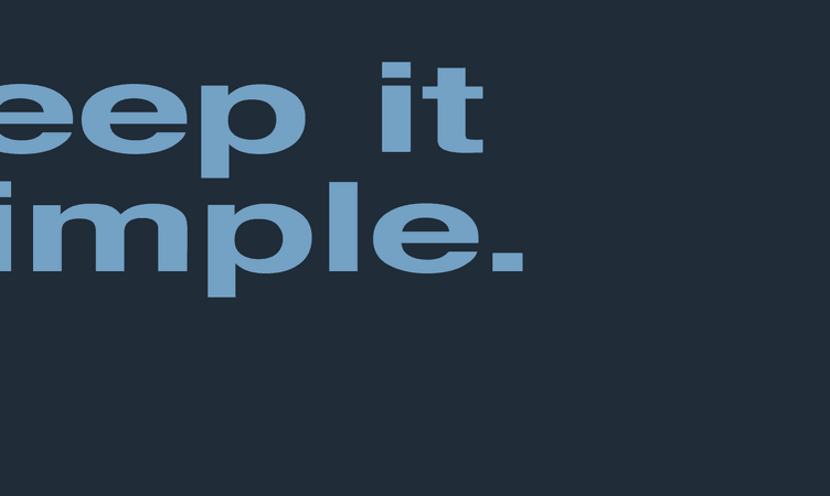 No fifty shades of grey here, simple sells