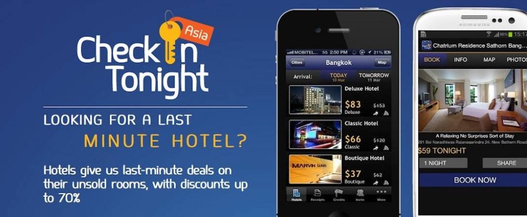 Now you can book for tomorrow on CheckInTonight