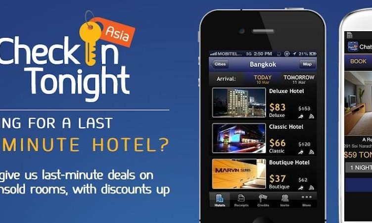Now you can book for tomorrow on CheckInTonight