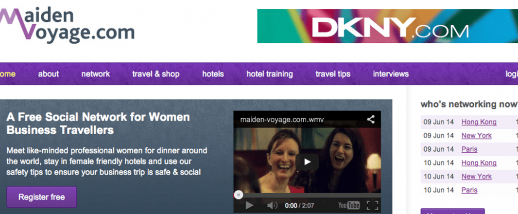 WIT Start-Up Pitch: Maiden-voyage.com connects women on the move