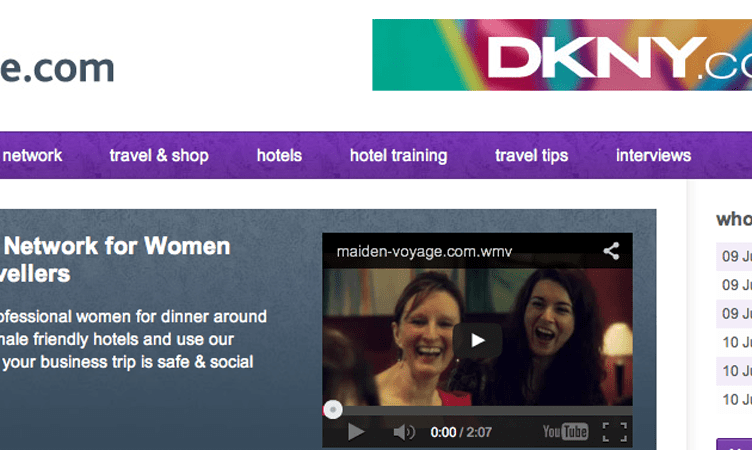 WIT Start-Up Pitch: Maiden-voyage.com connects women on the move