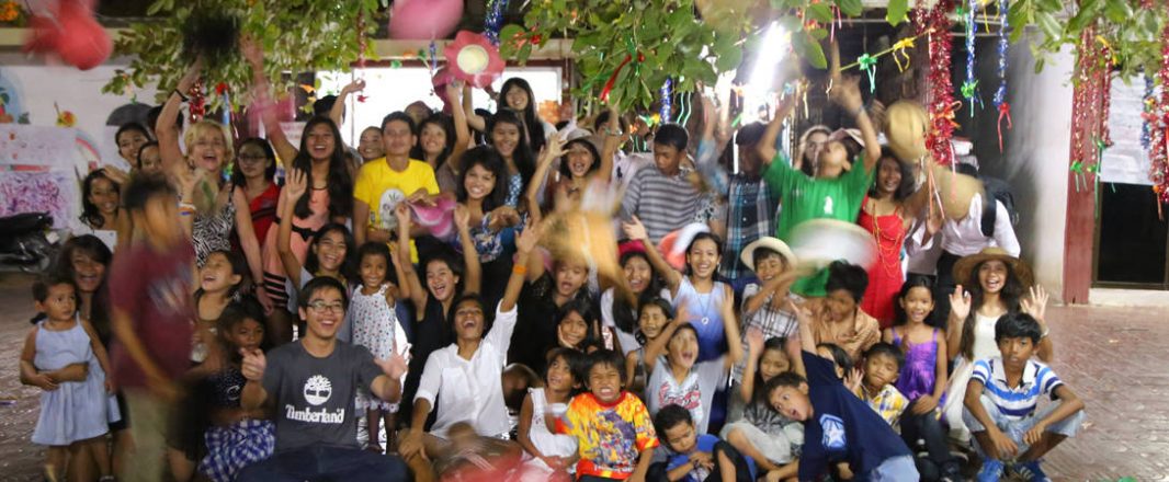 Together, we helped build a dormitory in Laos, thank you