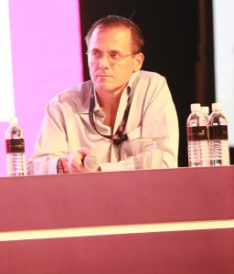 Fritz Demopoulos judging the WIT Start-Up Pitch last year