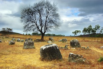 Plain of Jars in Laos is unique and much-visited tourist atttraction in Laos. (Image credit: vidalidaliiStock)