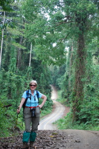 Maggie White: At one with nature. 
