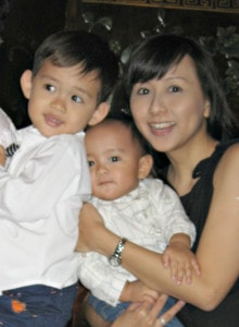 Winnie Tan and her brood: 