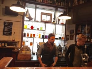 Standing room only for 10 at Bar Americano
