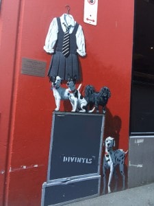 Street art dedicated to jazz singer Chrissy Amphlett who died in 2013