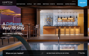 Kimpton Hotels new website takes you beyond the hotel world