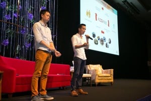 The team from Hong Kong-based Klook pitching at WIT Japan & North Asia this year – they went on to win the competition