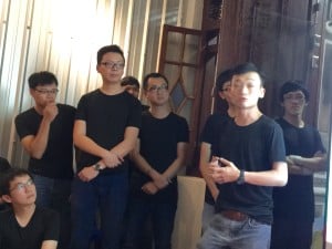One of the teams presenting at Saturday's hackathon