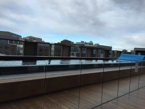 Rooftop swimming pool, heated of course