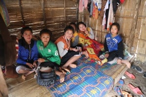 One dormitory for five students in Laos