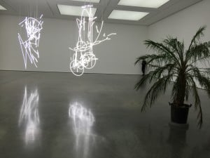A light installation at the White Cube Gallery in Bermondsey Street