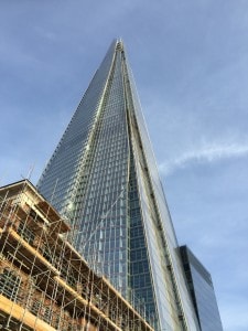 The Shard amid the development and across the river, the Cheese Grater and Gerkhin, all part of the new old London town.