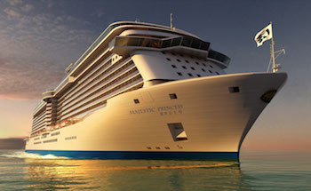 The Majestic Princess, first vessel tailored for Chinese guests. (Image credit: Princess Cruises)