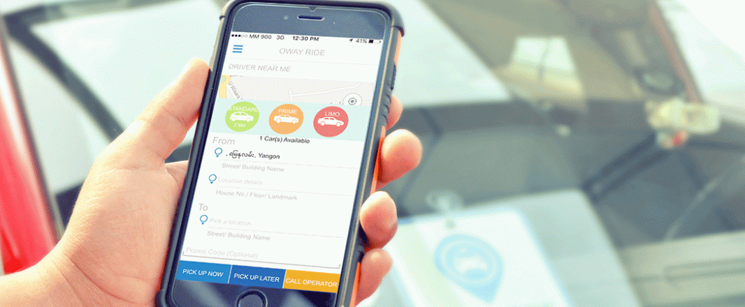 First Uber like service, Oway Ride, launches in Myanmar