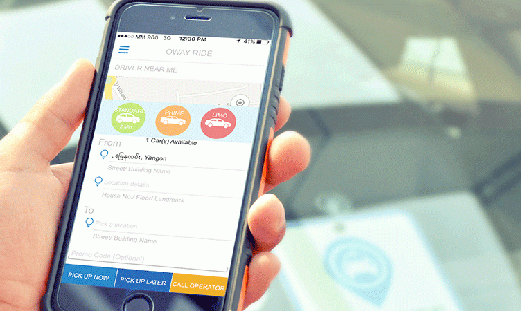 First Uber like service, Oway Ride, launches in Myanmar