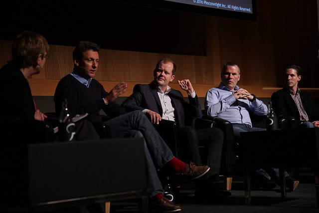 Momondo's Hugo Burge making his case for more inspiring search on the meta search panel