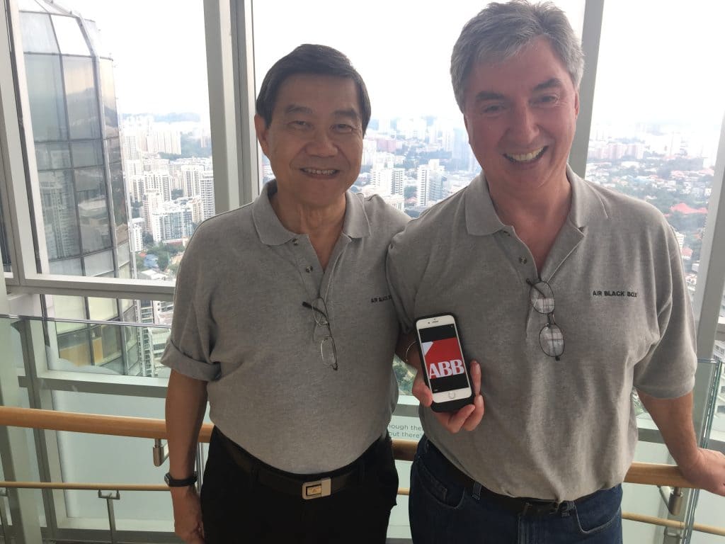 O'Neil Dunne (right) and Bill Liu, airline distribution veterans behind ABB
