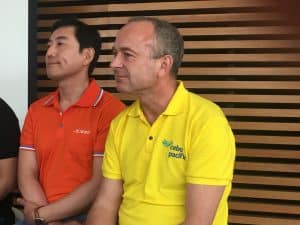 Mike Szucs, Cebu Pacific (left) and Ken Choi, Jeju Air – reach beyond home markets