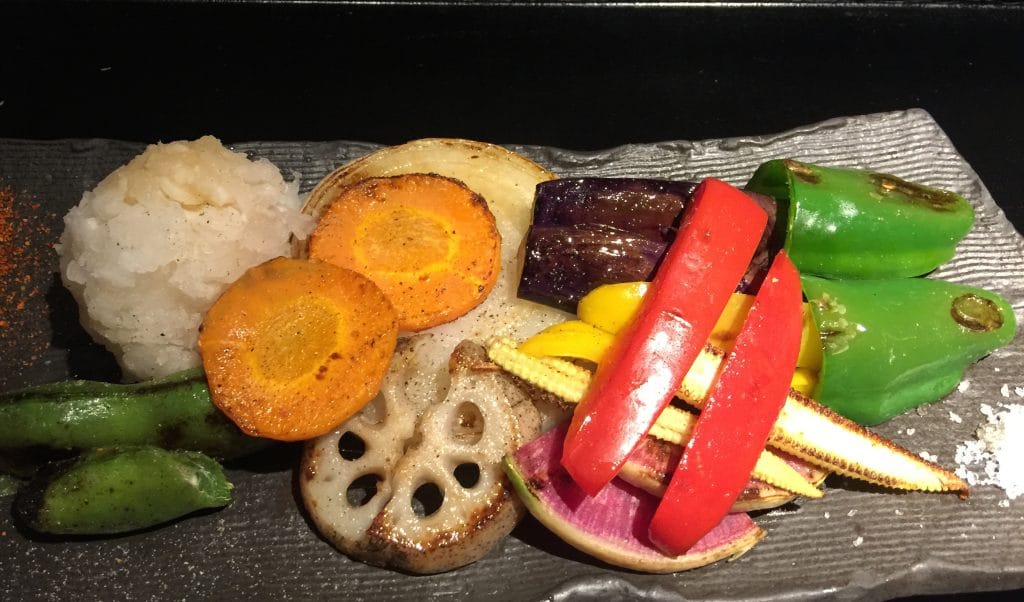 Vegetables that look like art on a plate