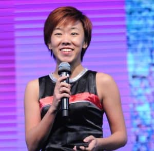 2015's People's Choice Startup, 42Race, pitching at the Grand Finals.