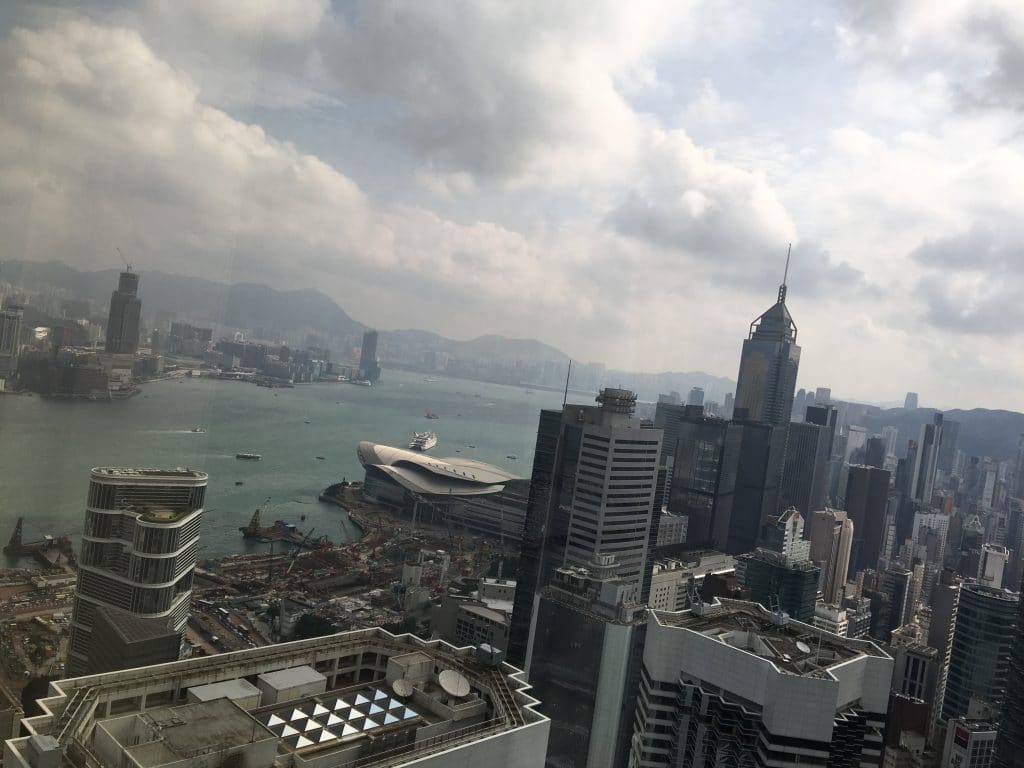The view from Island Shangri-La – city of big money