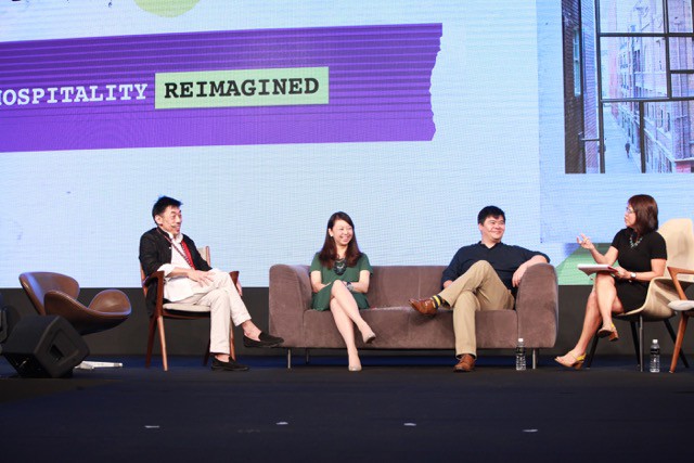 From left, Chris Ong, Aya Aso and Loh Lik Peng