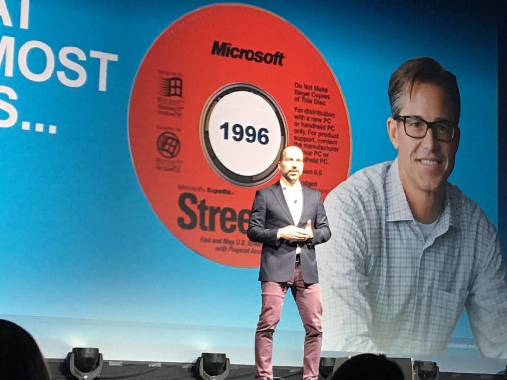 Dara Khosrowshahi relating the 20-year story of Expedia