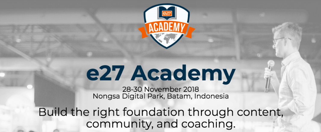 e27 Academy Scholarship is open for entries, deadline November 23