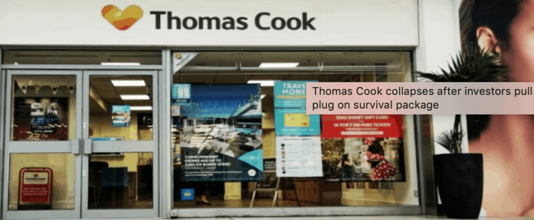 Thomas Cook collapses after rescue plan fails