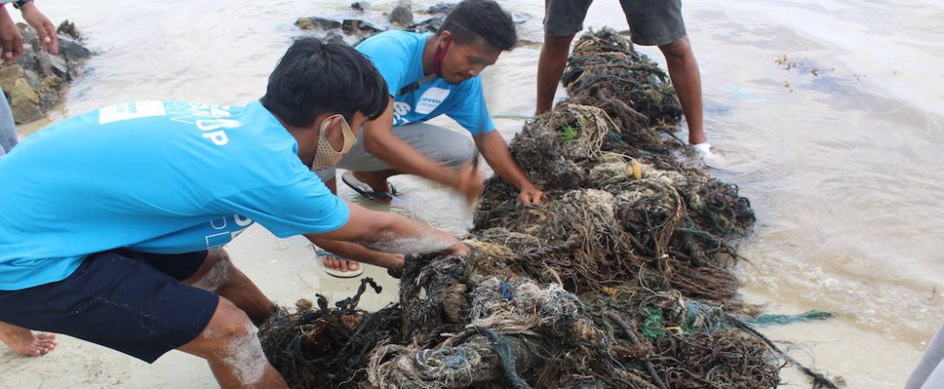 Seven Clean Seas employs furloughed tourism workers to clean beaches, goal is to help companies achieve plastic neutrality