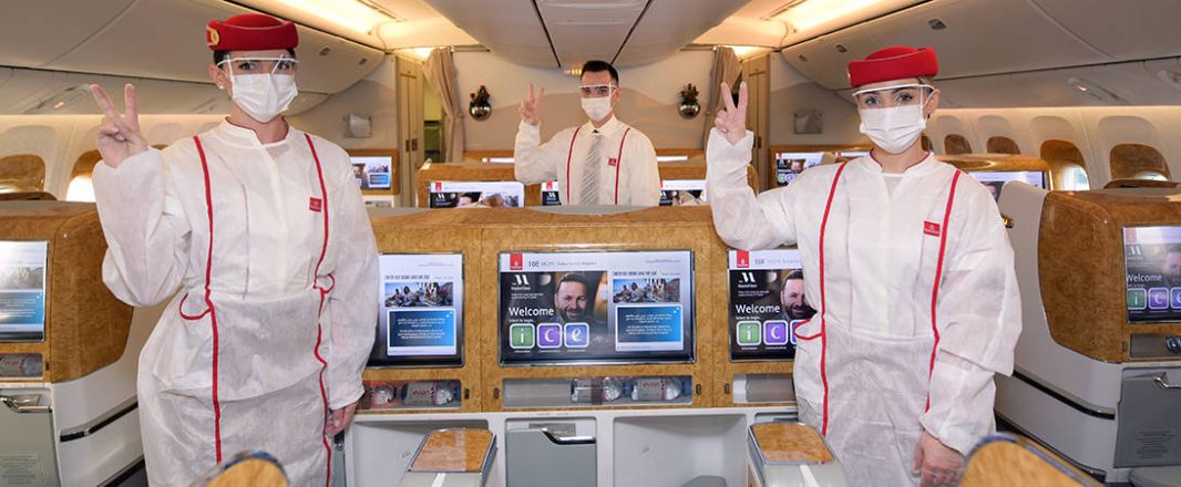 Emirates operates first flight serviced by fully vaccinated frontline teams