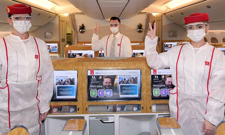 Emirates operates first flight serviced by fully vaccinated frontline teams