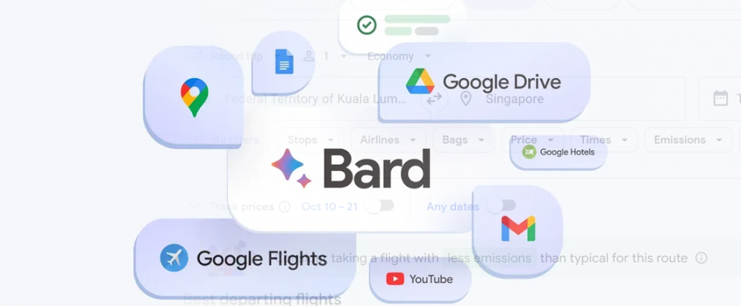 Google’s enhanced Bard AI Chatbot integrates with Google apps, expanding possibilities for travel and more