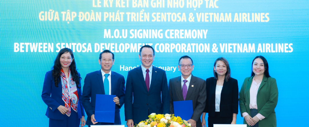 Vietnam Airlines and Sentosa Development Corporation sign MoU to channel inbound traffic to island attractions